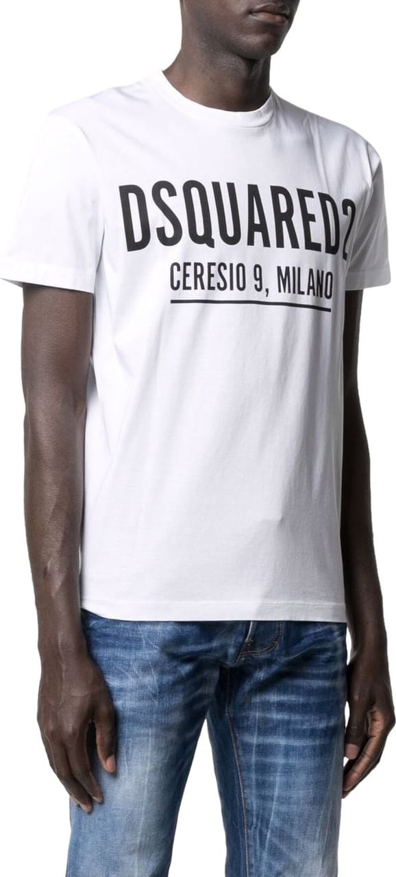 Dsquared2 Ceresio 9 Logo T-shirt Wit