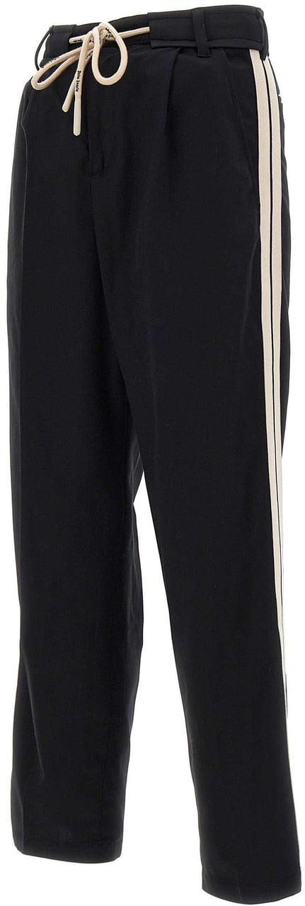 Palm Angels Trousers Black Zwart