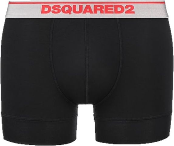 Dsquared2 Trunk Boxershorts 2-Pack Zwart/Rood Heren Zwart