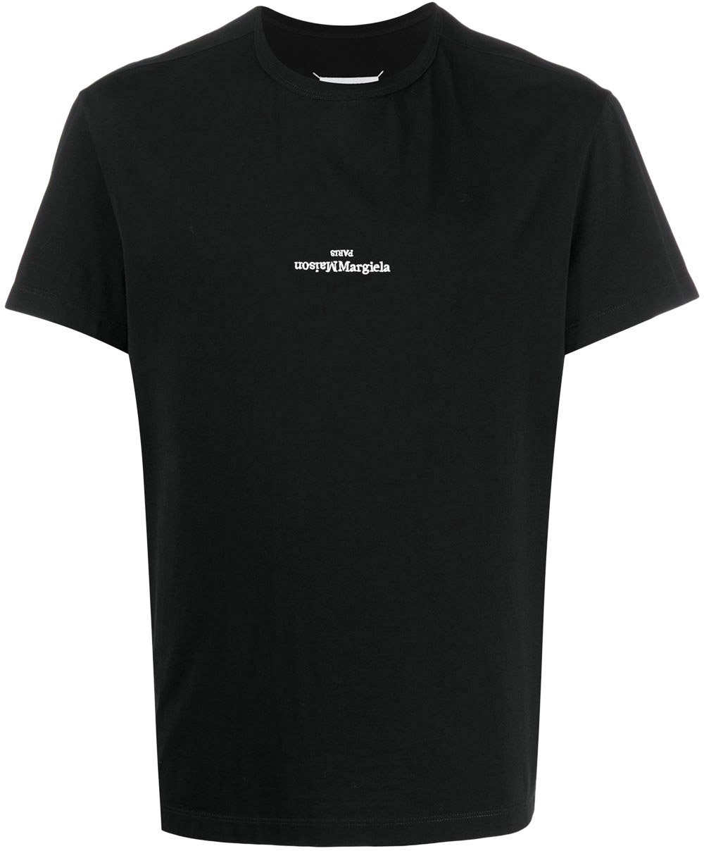 Maison Margiela T-shirts And Polos Black Zwart