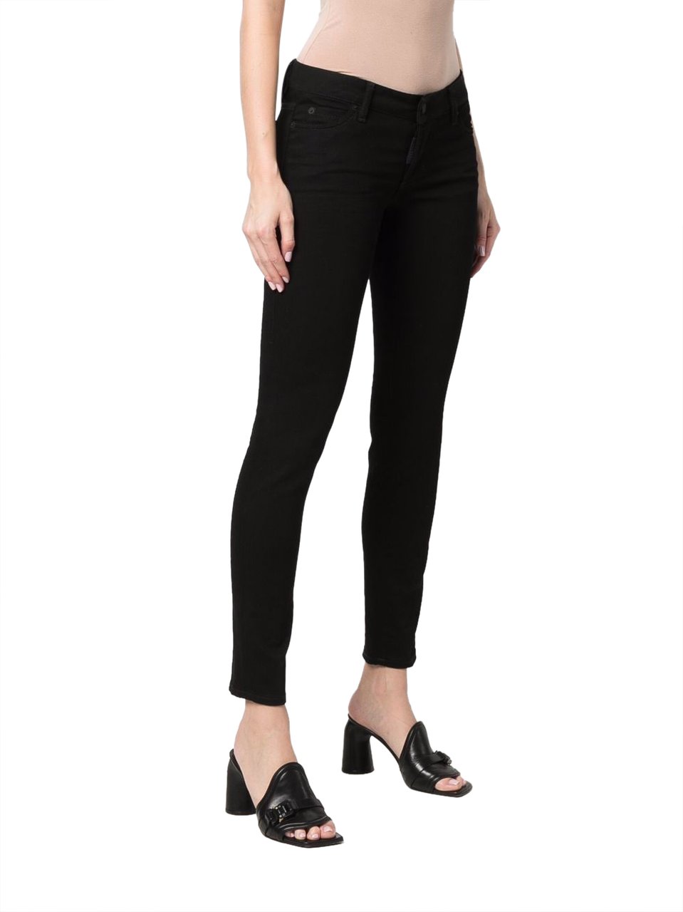 Dsquared2 Black Bull Jennifer Skinny Jeans Zwart