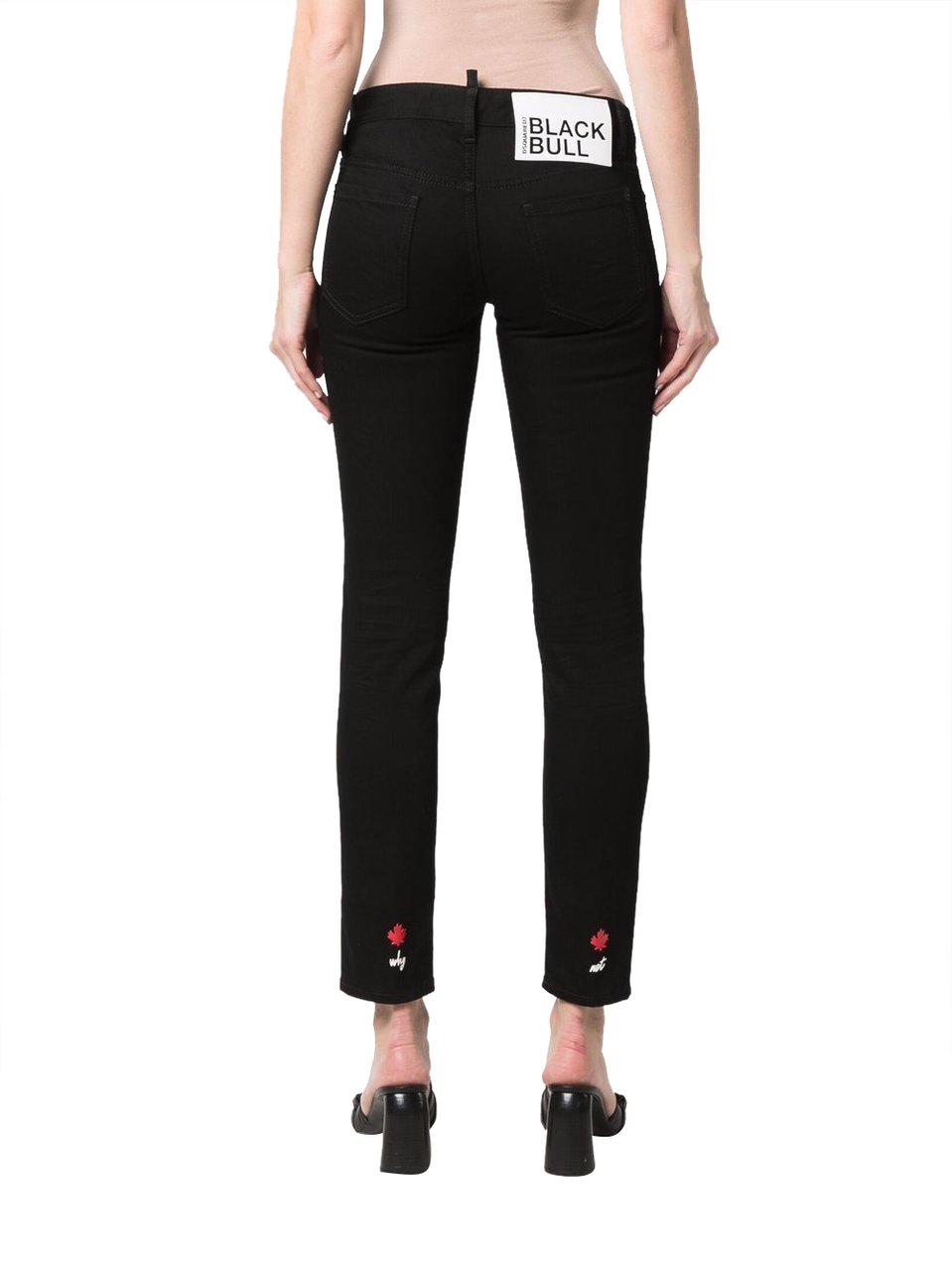 Dsquared2 Black Bull Jennifer Skinny Jeans Zwart