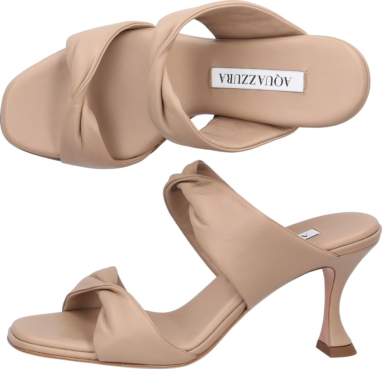 Aquazzura Sandals Twist Nappa Leather Enrica Bruin