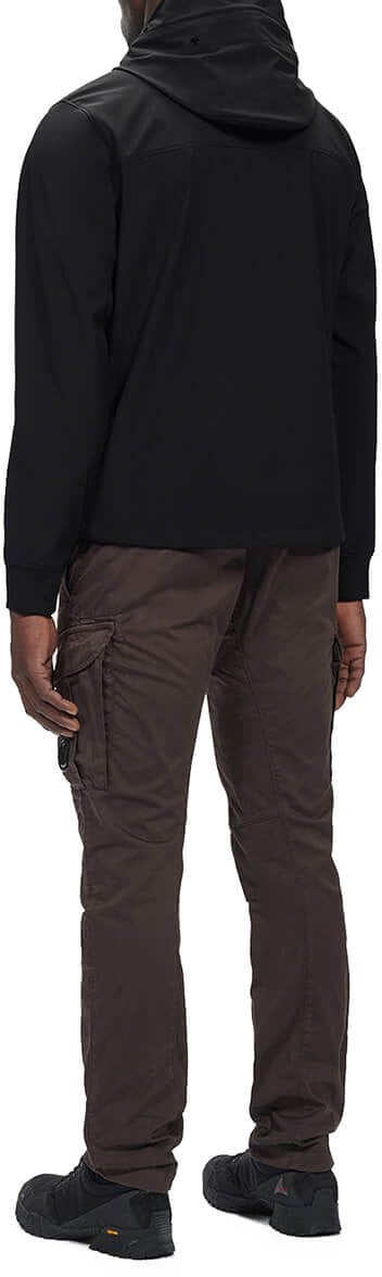 CP Company C.p. Company C.p. Shell-r Goggle Black Hooded Jacket Black Zwart