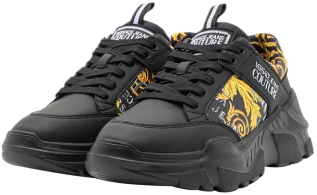 Versace Jeans Couture Versace Jeans Couture Fondo Speedtrack Sneaker Heren Zwart/Goud Zwart