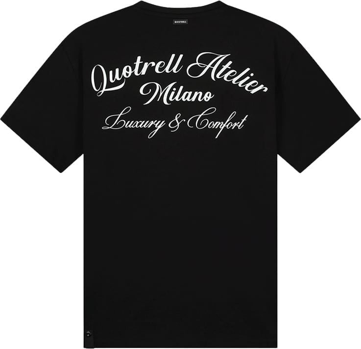 Quotrell Atelier Milano T-shirt | Black/white Zwart