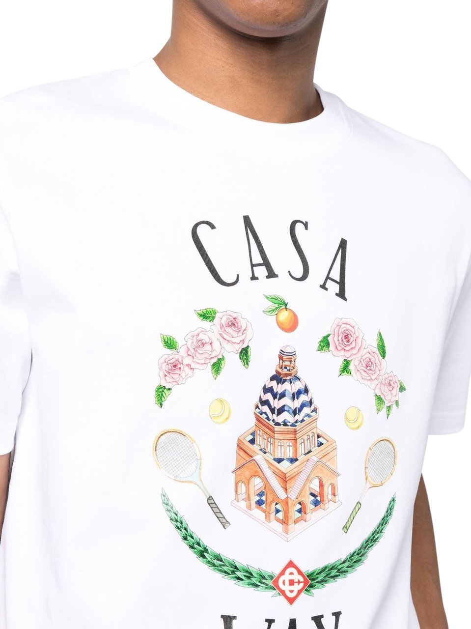 Casablanca T-shirts And Polos White Wit