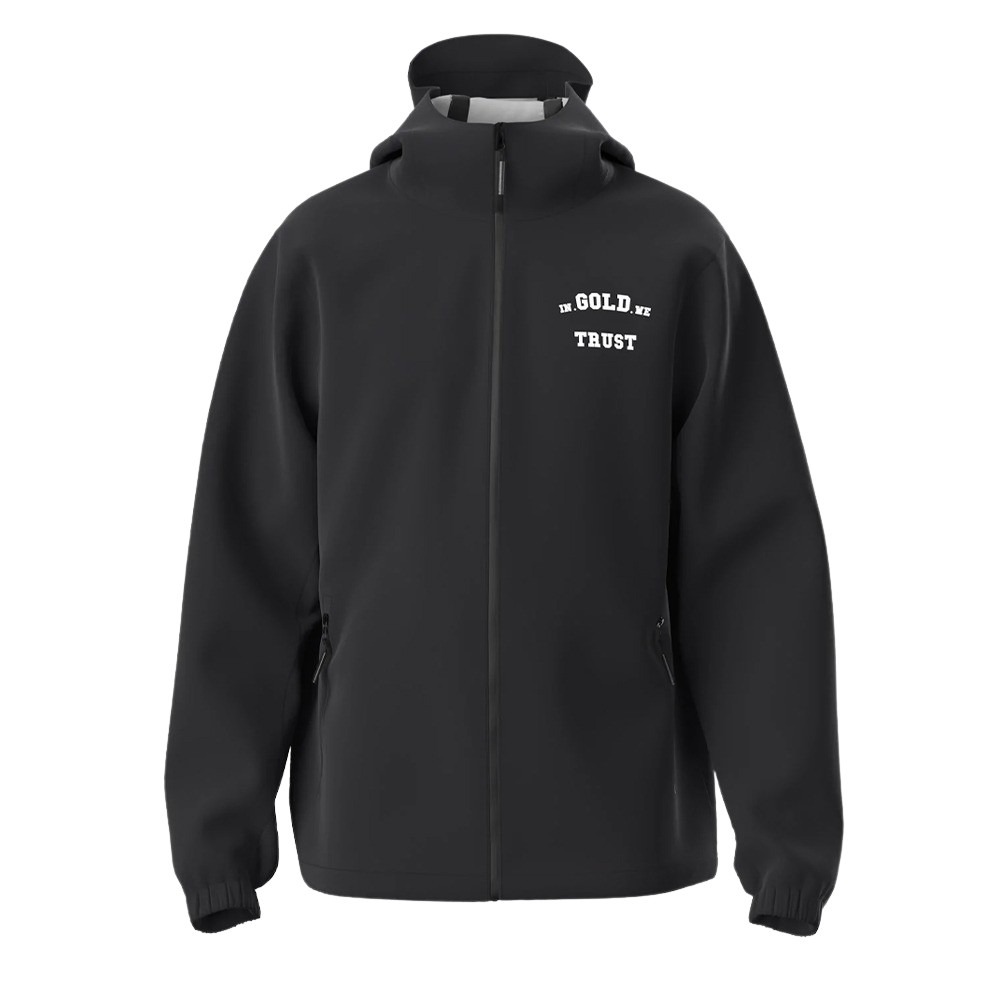 In Gold We Trust KIDS The Umbrella Jacket Zwart Zwart