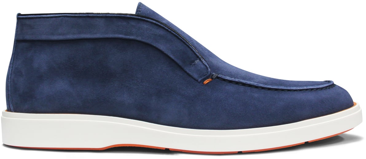 Santoni Instapschoen Blauw Blauw