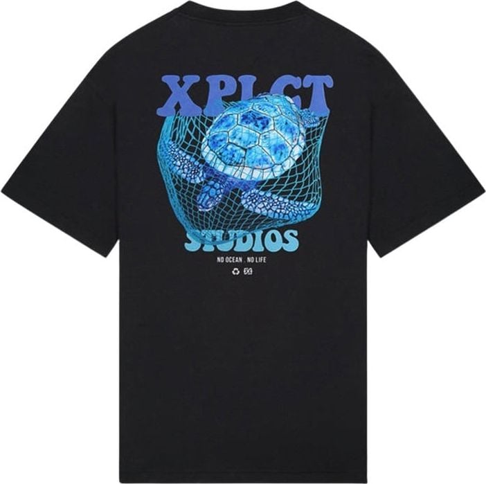 XPLCT Studios Turtle T-Shirt Zwart