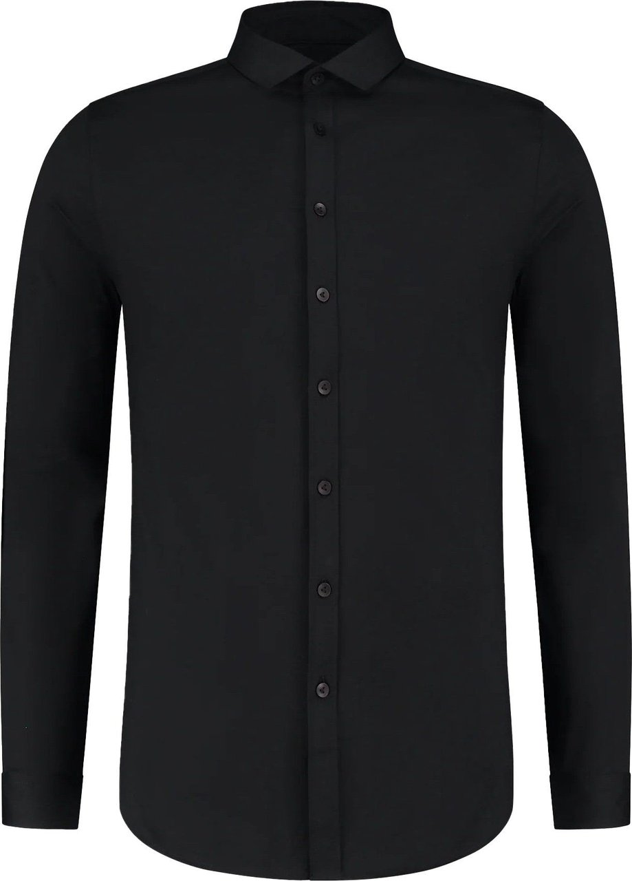Purewhite Essential Jersey Shirt Zwart Zwart