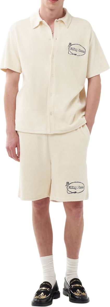 Filling Pieces Terry Shorts Off White Wit