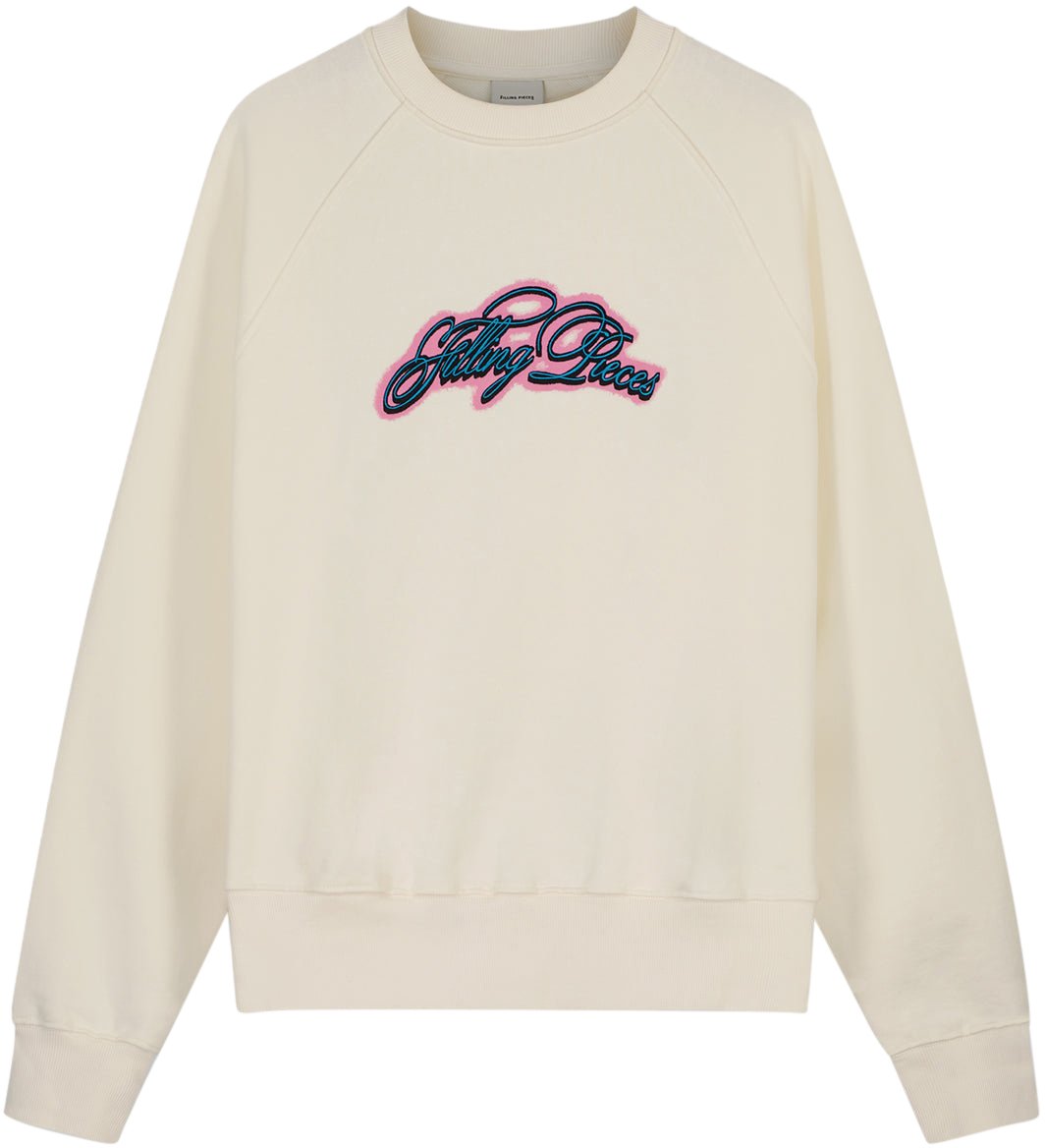 Filling Pieces Crewneck Glow Antique White Wit