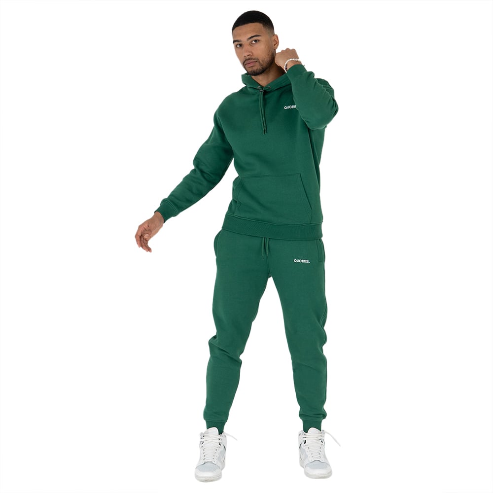 Quotrell Cabrera Hoodie | Petrol / White Groen