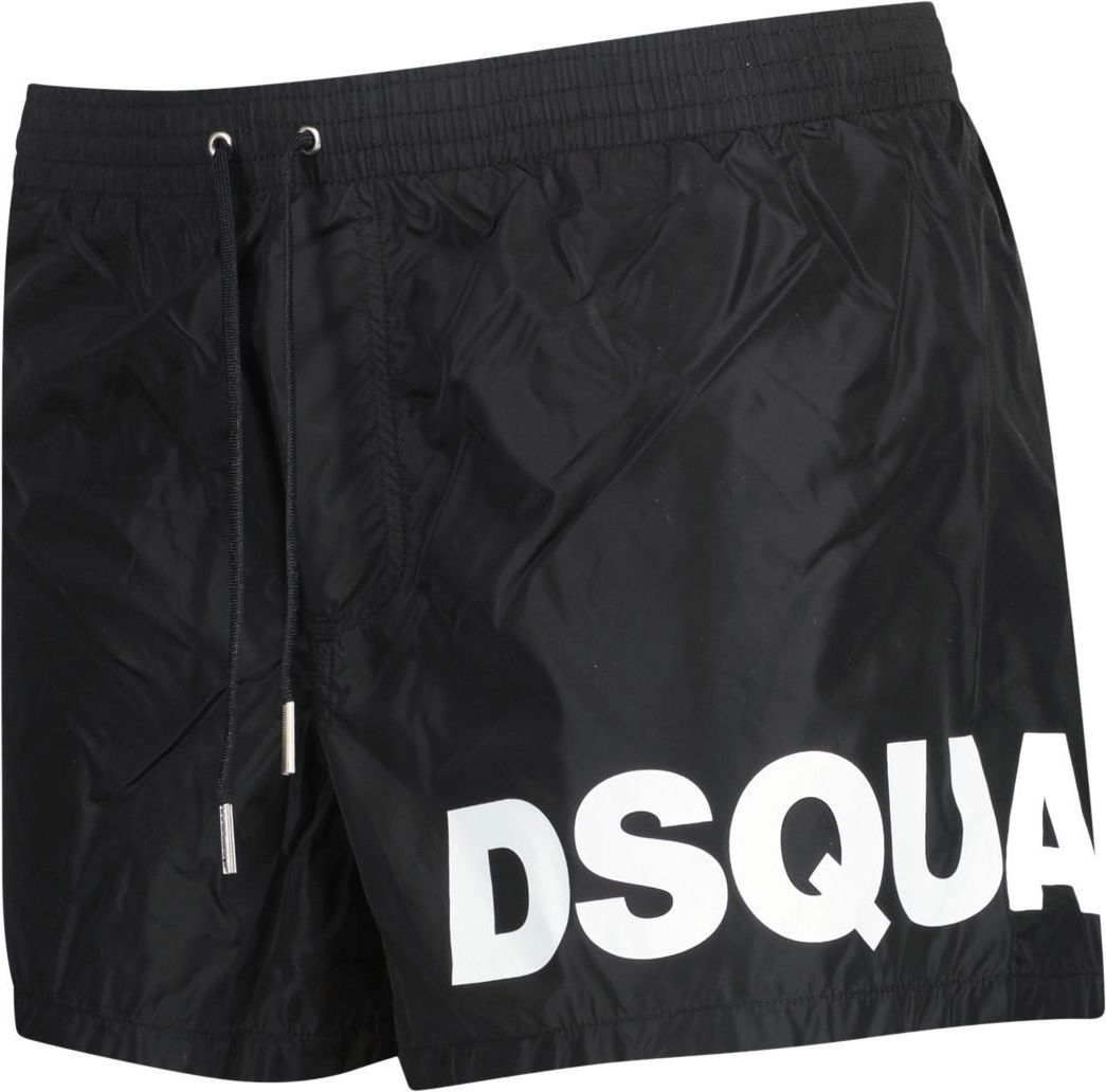 Dsquared2 Maxi Logo Zwembroek Heren Zwart Zwart