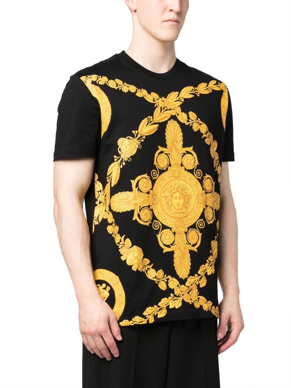 Versace T-shirts and Polos Black Black Zwart