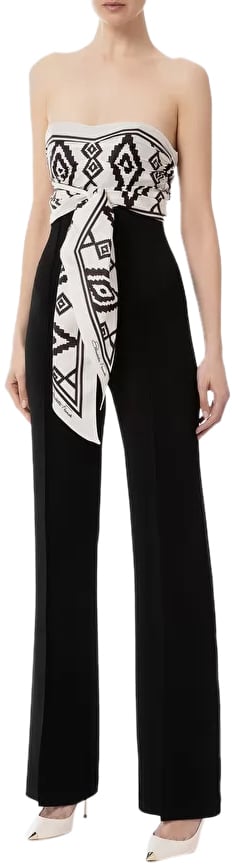 Elisabetta Franchi Trousers Black Zwart