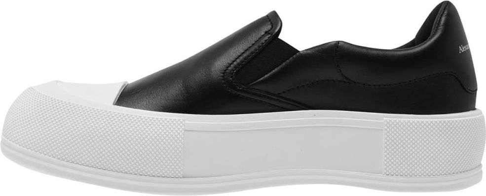 Alexander McQueen Deck Plimsoll Slip On Sneakers Zwart