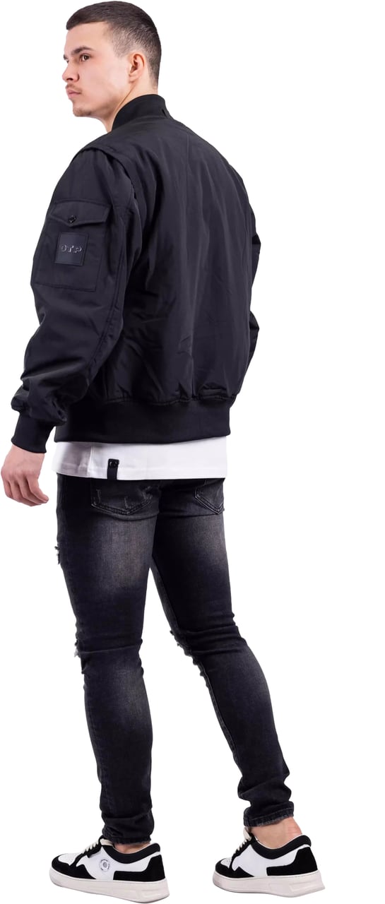 OFF THE PITCH Zip-Off Sleeve Jas Heren Zwart Zwart