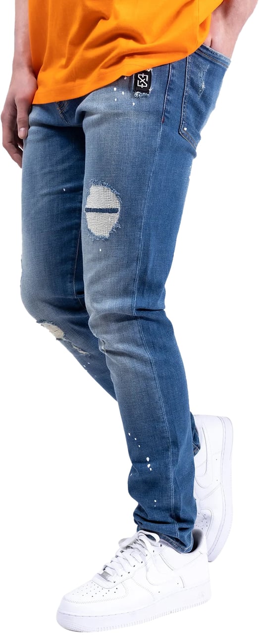 XPLCT Studios SIGN JEANS SANDWASH Blauw