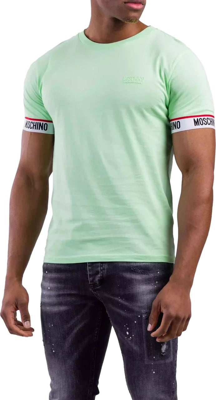 affix druk Meetbaar Moschino Basic T-Shirt Heren Groen | Vanaf €99,95