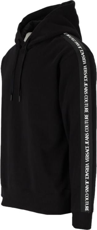 Versace Jeans Couture Logo Tape Black Hoodie Black Zwart