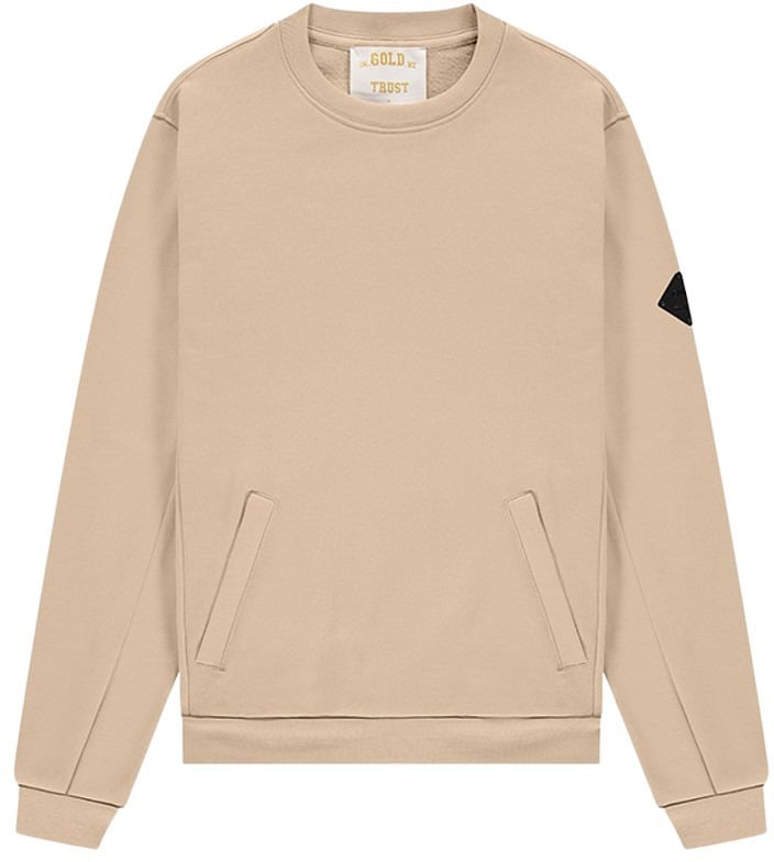 Beige Gold Trust Trui Heren In Gold We Trust Hoodie Heren Sales