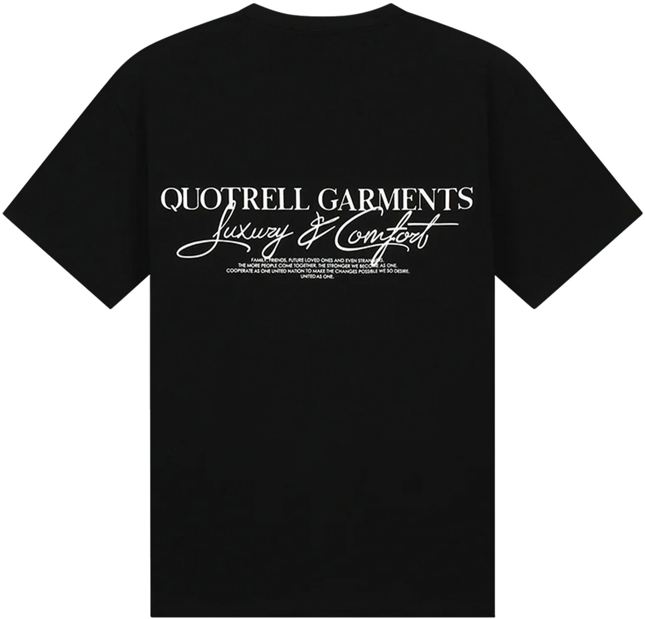 Quotrell Novara T-shirt | Black/white Zwart