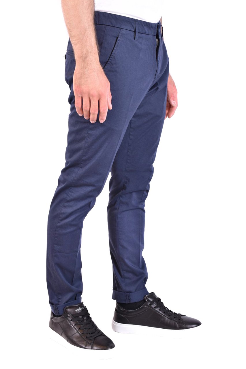 Dondup Trousers Cyan Blauw