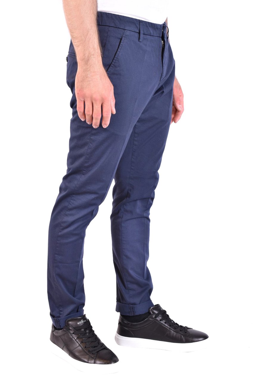 Dondup Trousers Cyan Blauw