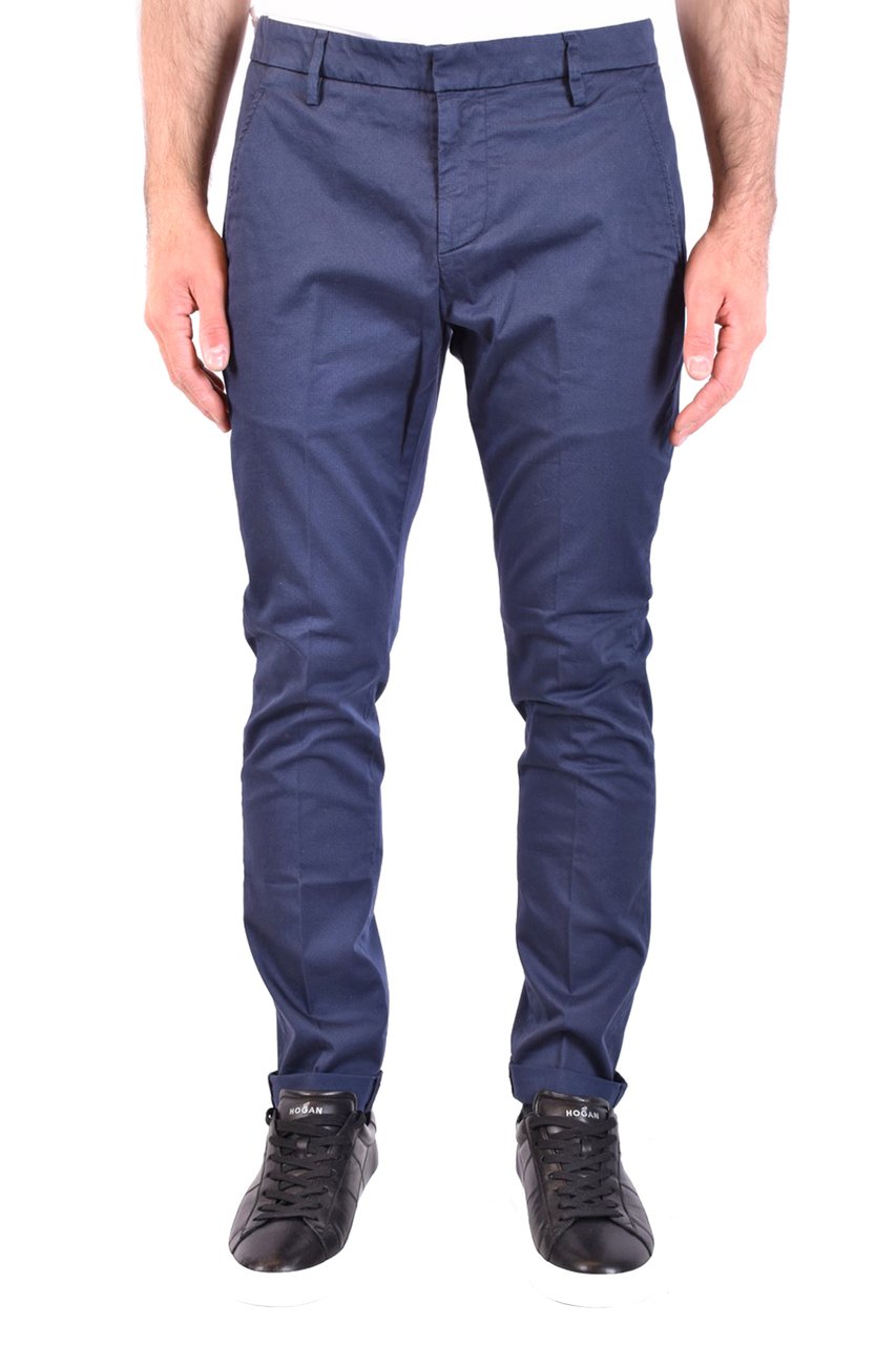 Dondup Trousers Cyan Blauw