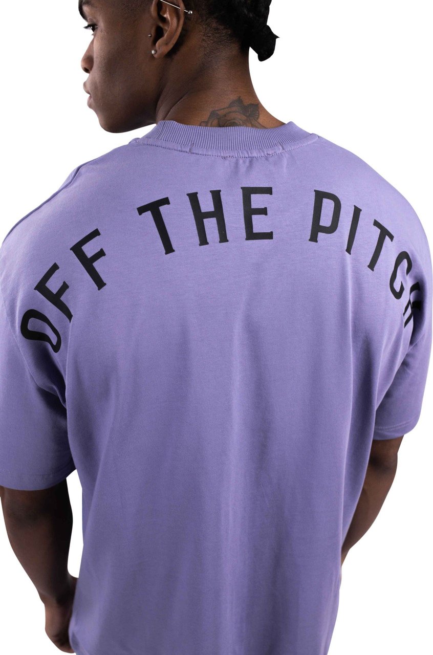 OFF THE PITCH Loose Fit Pitch T-Shirt Heren Paars Paars