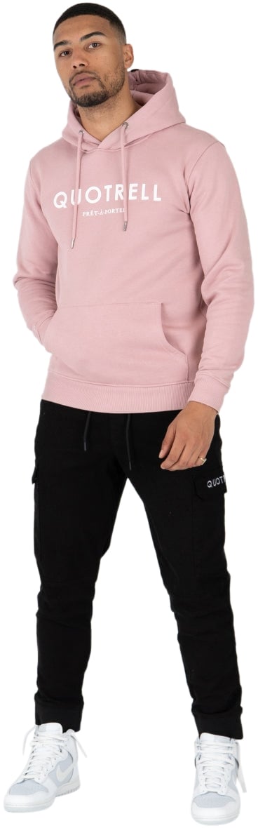 Quotrell Basic Hoodie | Mauve / White Roze