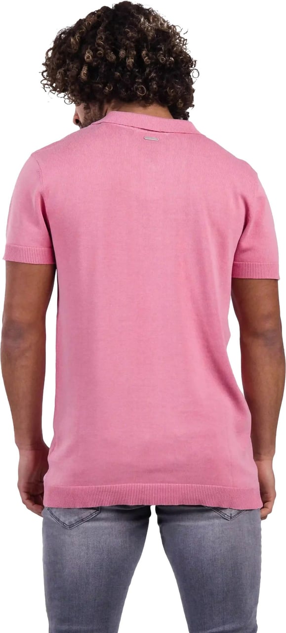Purewhite Knitted Polo Heren Roze Roze