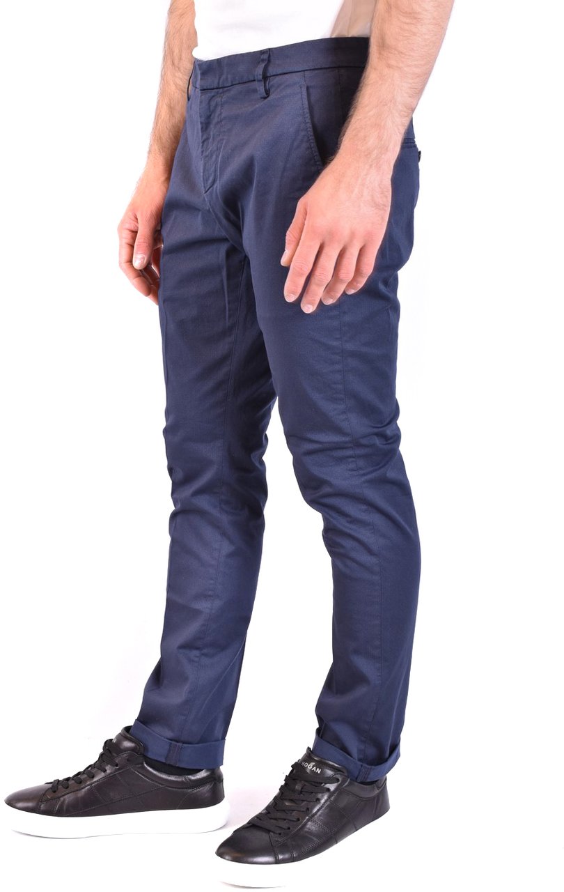 Dondup Trousers Cyan Blauw