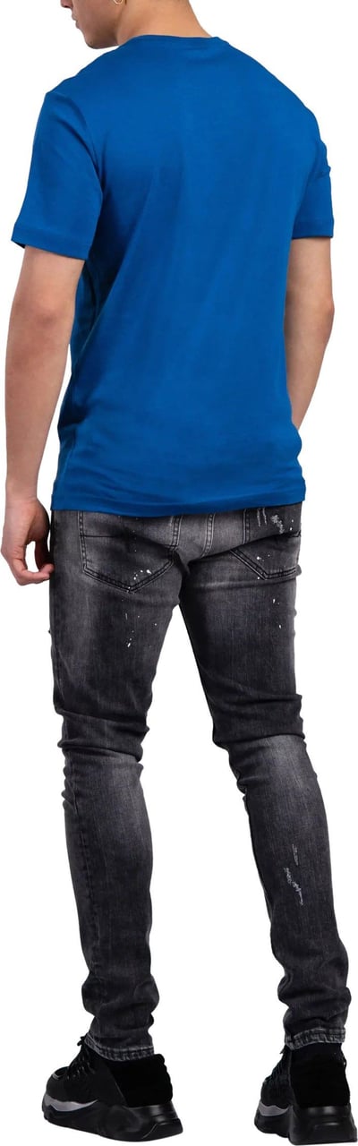 Emporio Armani EA7 Out Of The Box Logo T-Shirt Heren Blauw Blauw