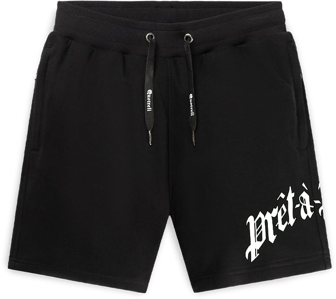 Quotrell Miami Shorts | Black/white Zwart