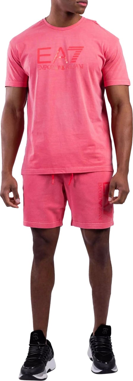 Emporio Armani EA7 Big Logo Korte Broek Heren Roze Roze