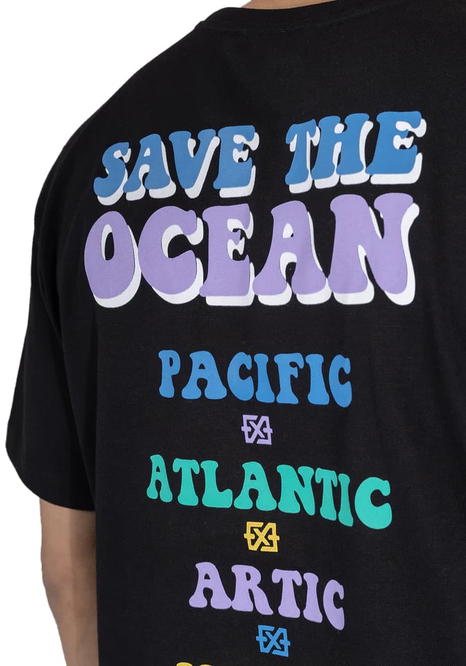 XPLCT Pacific T-Shirt Heren Zwart Zwart