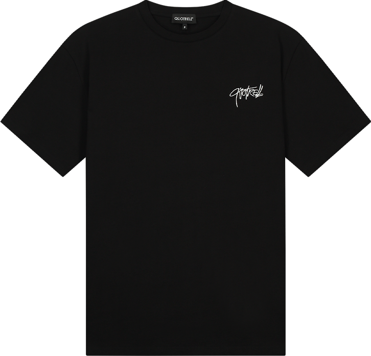 Quotrell Monterey T-shirt | Black/white Zwart