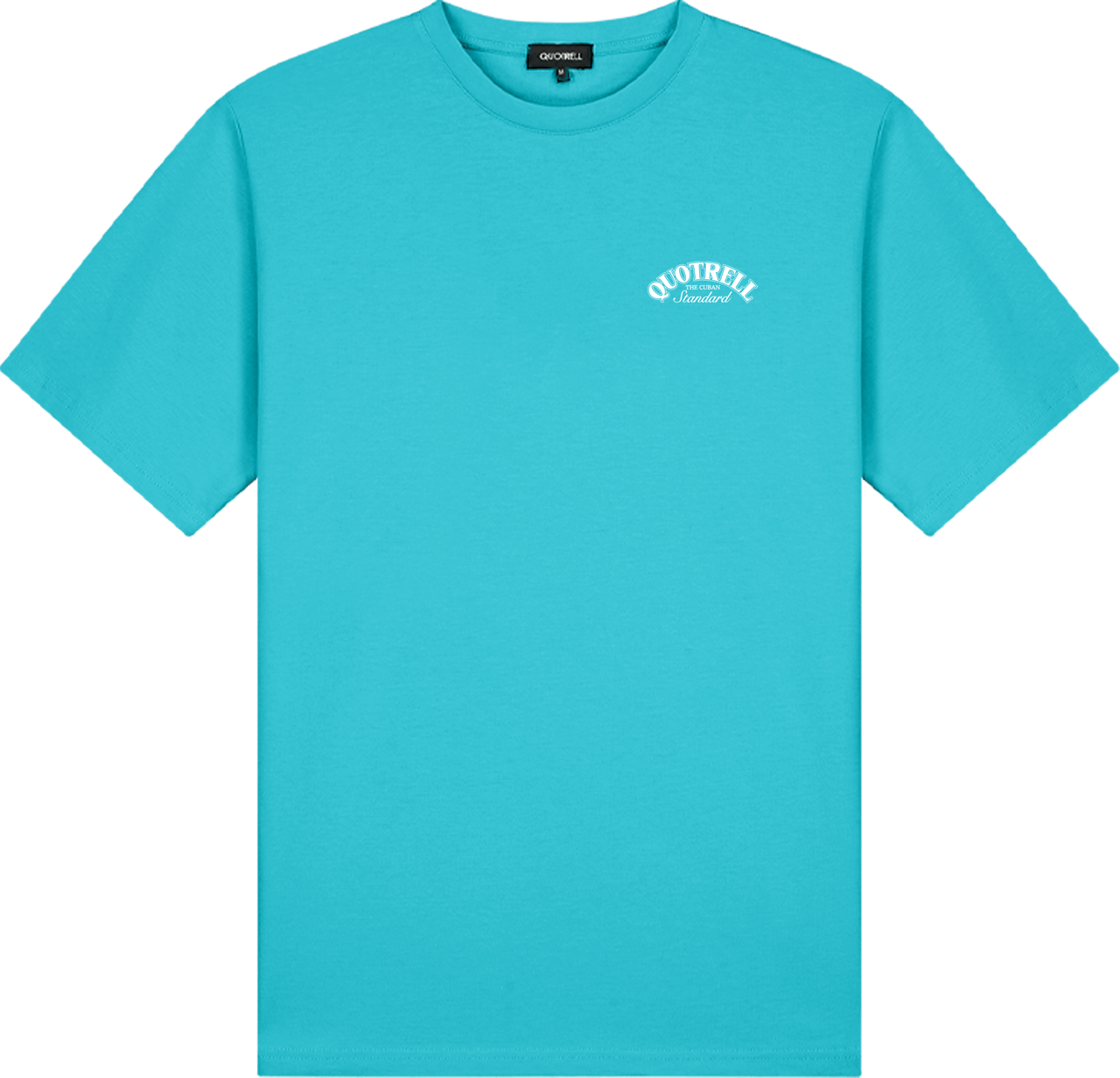 Quotrell Avenida T-shirt | Aqua/white Blauw