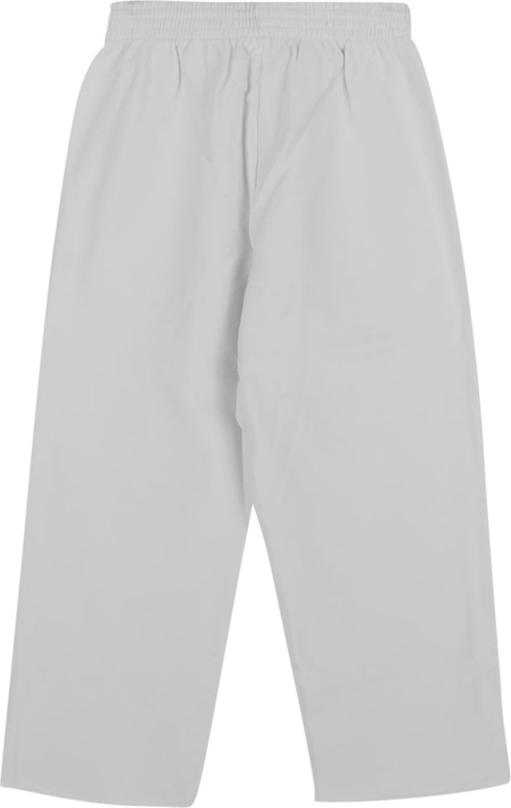 MM6 Maison Margiela Straight-Leg Fleece Pants With Logo Wit