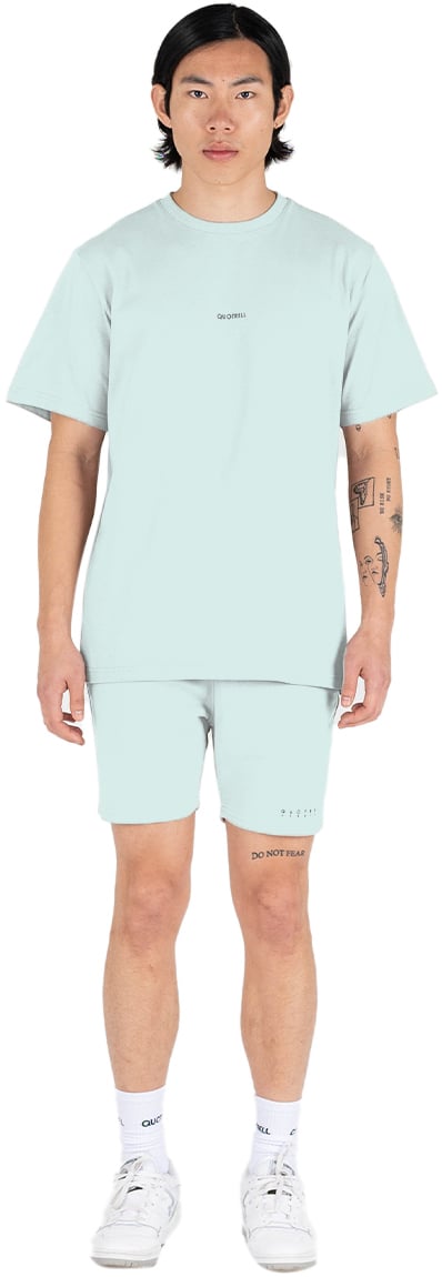 Quotrell Fusa Shorts | Faded Blue/black Blauw