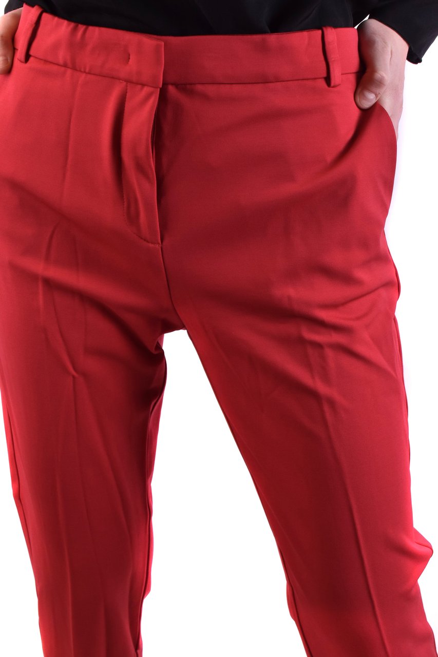 Pinko Trousers Red Rood