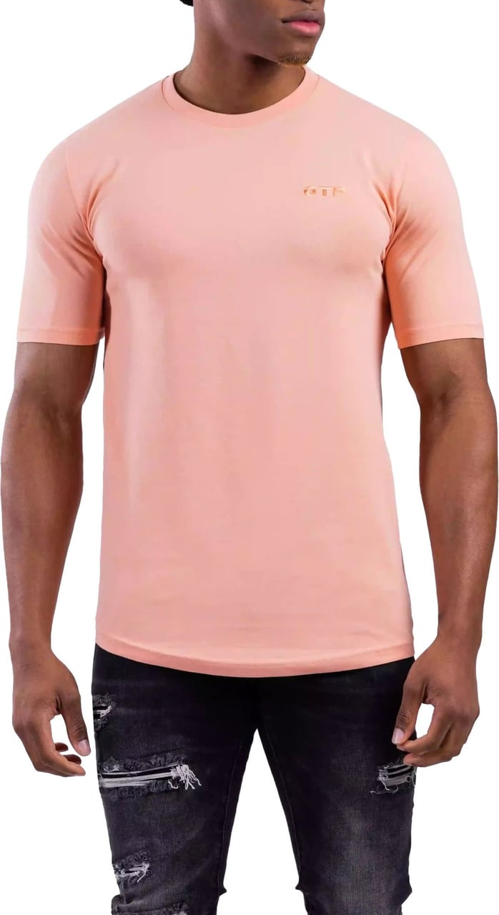 OFF THE PITCH Fullstop Slim T-Shirt 2.0 Heren Oranje Oranje