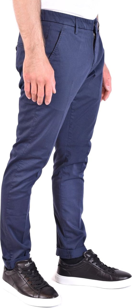Dondup Trousers Cyan Blauw