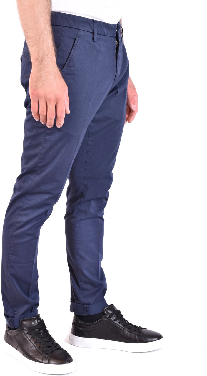 Dondup Trousers Cyan Blauw