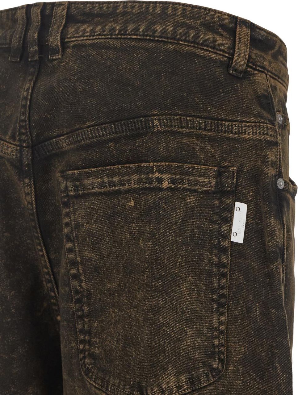 Balmain Bleach Loose Jeans Zwart