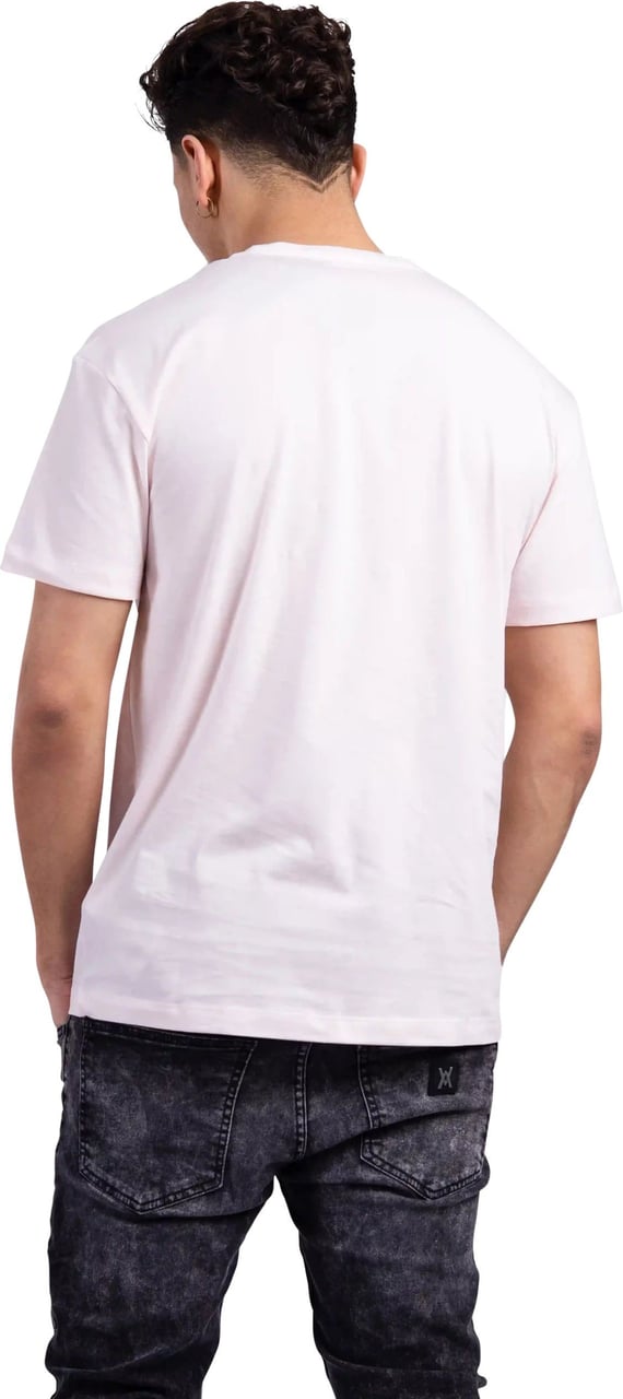 Emporio Armani EA7 Metal Logo T-Shirt Heren Roze Roze