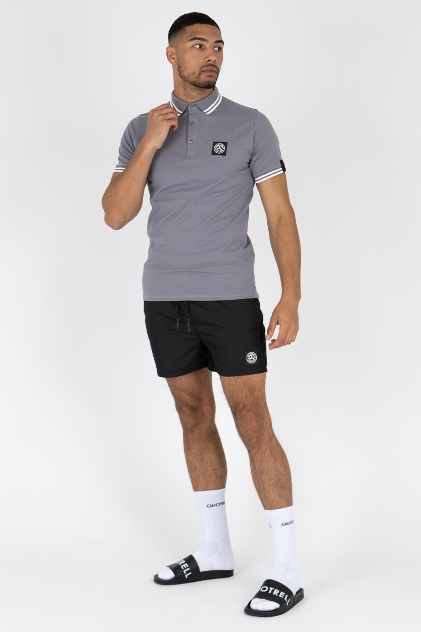 Quotrell Lyon Polo | Grey / White Grijs